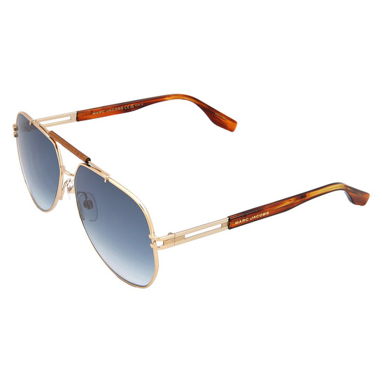 Marc Jacobs Blue Shaded Pilot Men's Sunglasses MARC 673/S 0HR3/08
