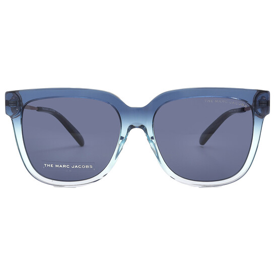 Marc Jacobs スクエアフレムサンクラス MARC580S 35J Marc Jacobs Blue Square Ladies Sunglasses MARC 580/S 0ZX9/KU