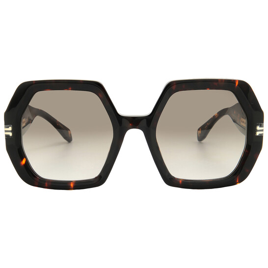 Marc Jacobs Brown Gradient Hexagonal Ladies Sunglasses MJ  display picture 1