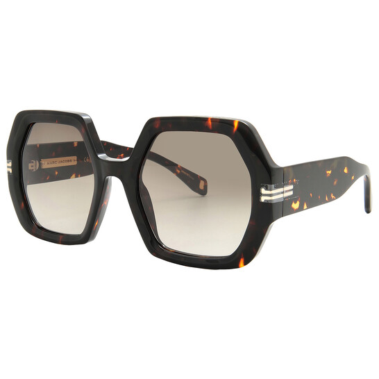 Marc Jacobs Brown Gradient Hexagonal Ladies Sunglasses MJ  display picture 1