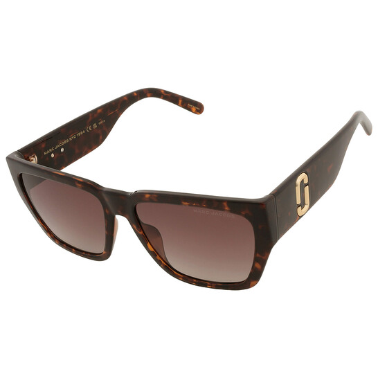 Marc Jacobs オハルフレムメカネ MARC618 086 Marc Jacobs Brown Gradient Sport Ladies Sunglasses MARC 646