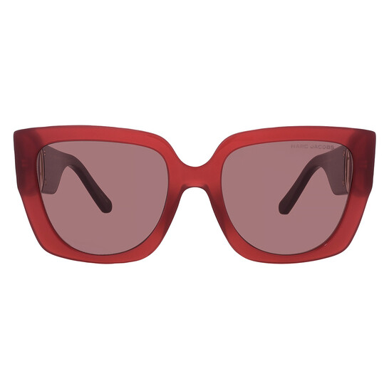 Marc Jacobs maroon sunglasses Marc By Marc Jacobs MMJ179/S YFU 9C Burgundy Square  main image 4