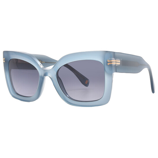 Marc Jacobs Dark Grey Shaded Square Ladies Sunglasses MJ