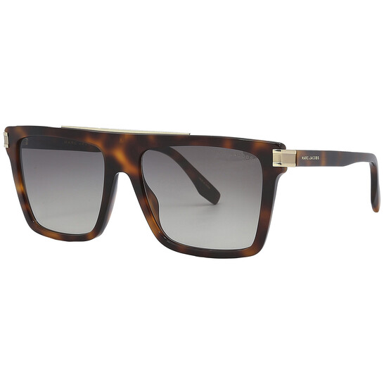 Marc Jacobs ラウントフレムサンクラス MARC583S R83 Marc Jacobs Gradient Brown Square Men's Sunglasses MARC 568