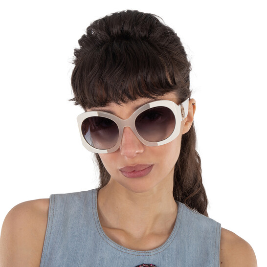 Marc Jacobs Grey Azure Oval Ladies Sunglasses MARC 722/S