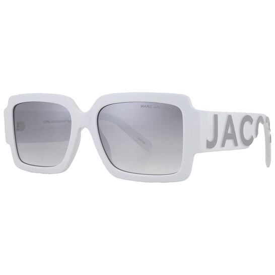 Marc Jacobs Grey Mirror Silver Square Ladies Sunglasses MARC