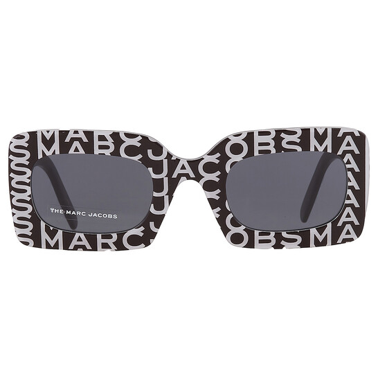 MARC JACOBS スクエア サングラス 51mm MARC 488/N/S-003K Marc Jacobs Grey Square Ladies Sunglasses MARC 488/N/S 003K