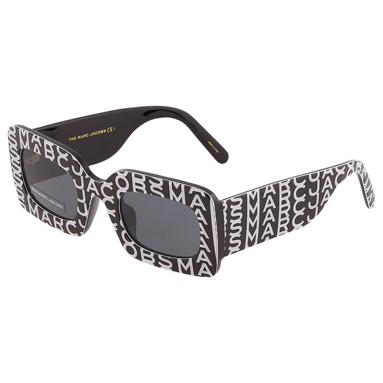 Marc Jacobs スクエアフレムサンクラス MARC28S TWC Marc Jacobs J Marc Logo Square Acetate Sunglasses | Neiman
