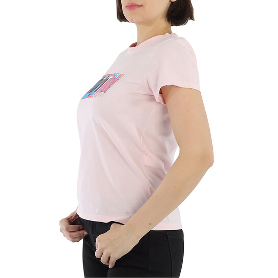 Marc Jacobs フリント Tシャツ トレス 2S5RDR083C140 178 Marc Jacobs Pretty In Pink X The Pink T-Shirt, Size Medium