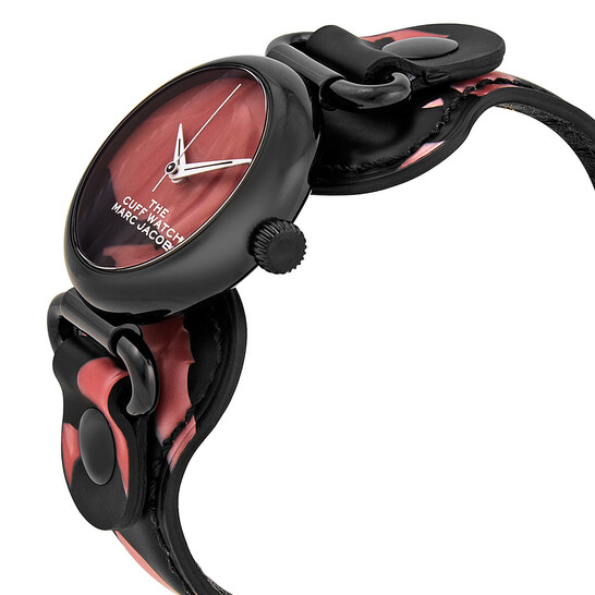Marc Jacobs The Cuff Quartz Pink Dial Ladies Watch