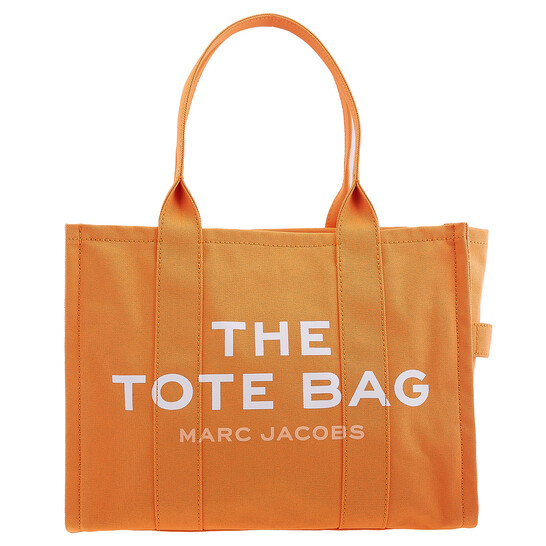 Marc Jacobs The Large Tote Bag In Canvas - Tangerine