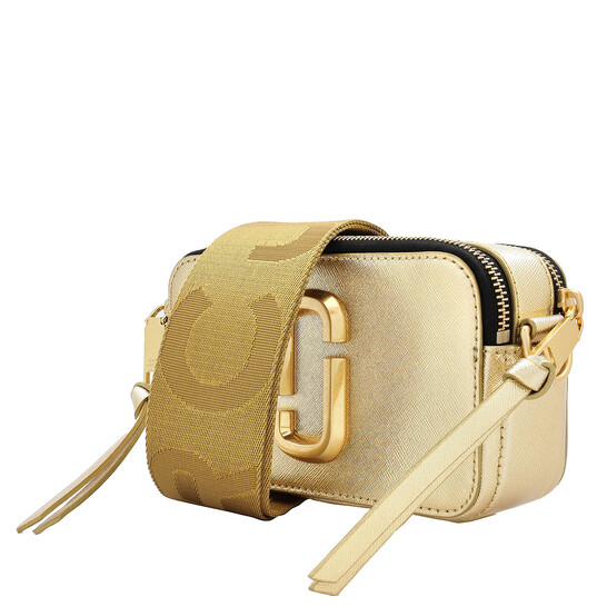 Marc Jacobs The Metallic Snapshot Crossbody Bag