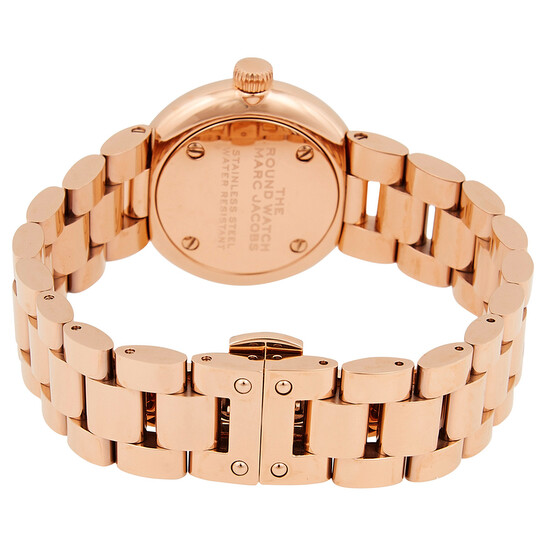 Marc Jacobs The Round Quartz White Dial Ladies Watch MJ0120198990