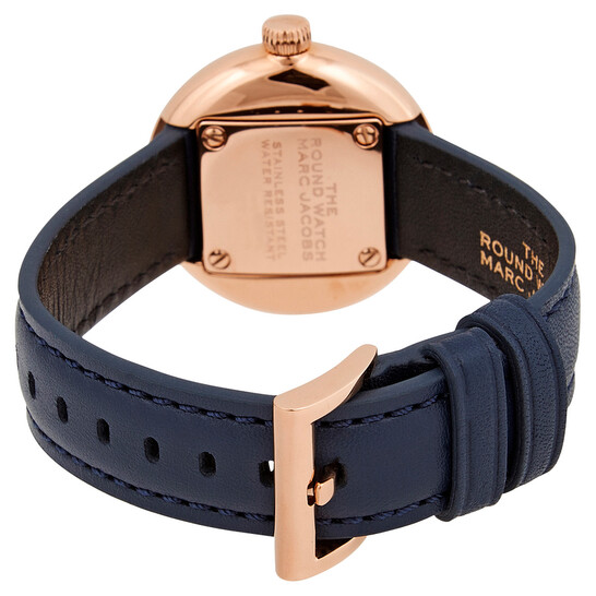 【MARC JACOBS】the around watch Marc Jacobs The Round Quartz White Dial Ladies Watch