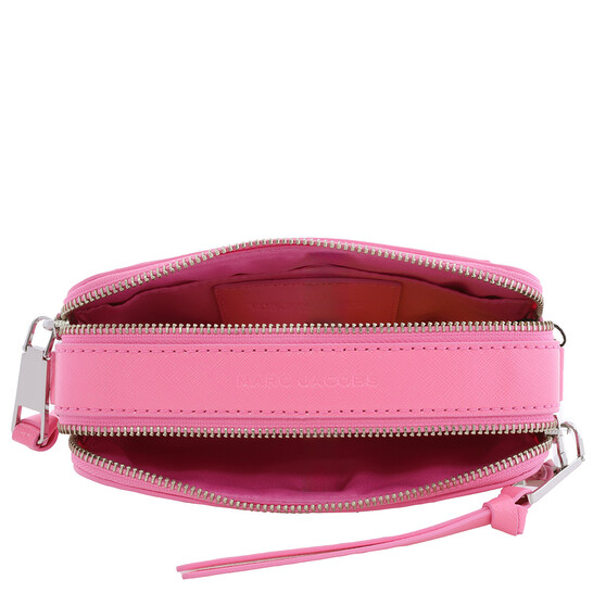 Marc Jacobs The Snapshot Leather Crossbody Bag - Petal Pink