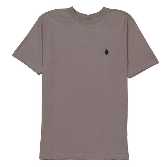 MARCELO BURLON|SHORT-SLEEVED ROUND NECK T-SHIRTS (CMAA0 Marcelo Burlon Embroidered-Logo Detail T-Shirt, Size X-Small