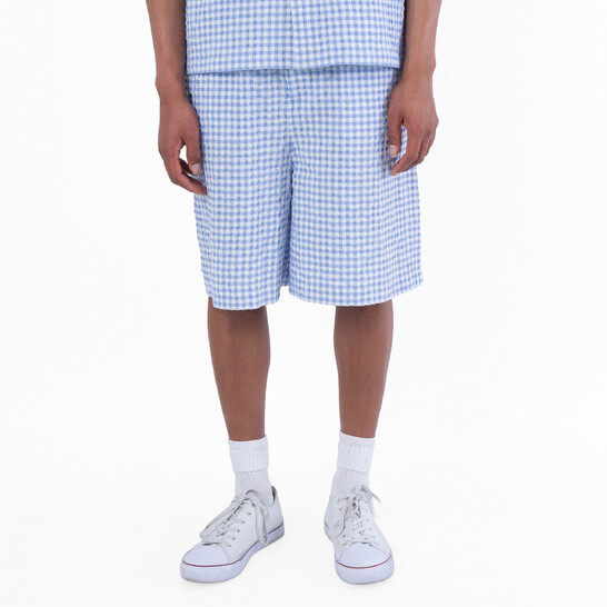 Marni Check Print Straight-Leg Shorts, Brand Size 48 (Waist Size 32") - 546x546