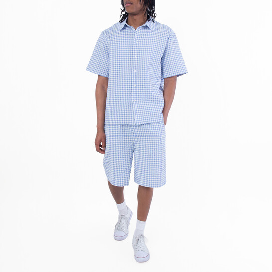 Marni Check Print Straight-Leg Shorts, Brand Size 48 (Waist Size 32") - 546x546 Image #4