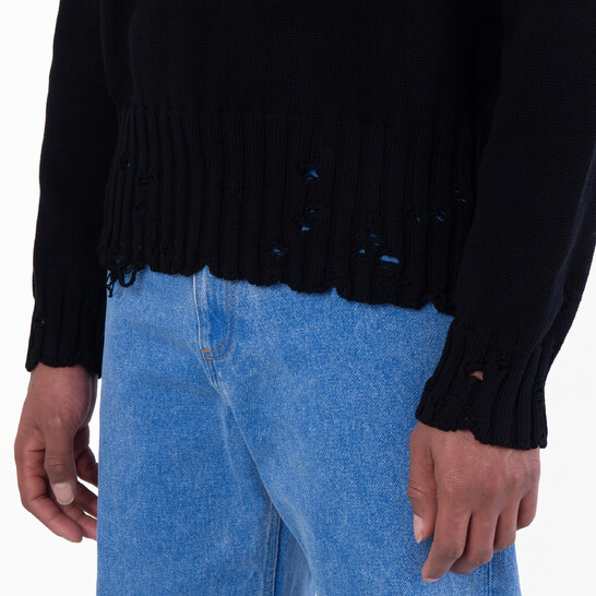 Marni Destroyed Effect Twisted Crewneck Sweater - 546x546 Image #3