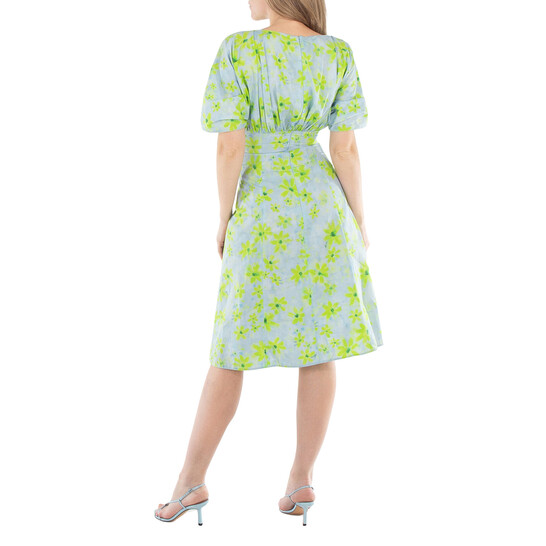 Marni Gathered Poplin Midi Dress, Brand Size 38 US Size