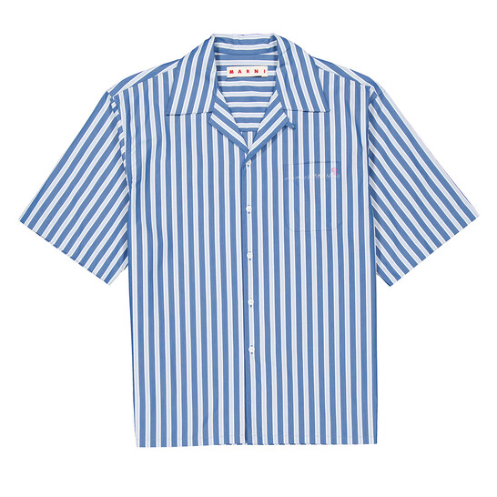 MARNI ハーフジップシャツ 44 MARNI｜ロゴハーフジッププルオーバー