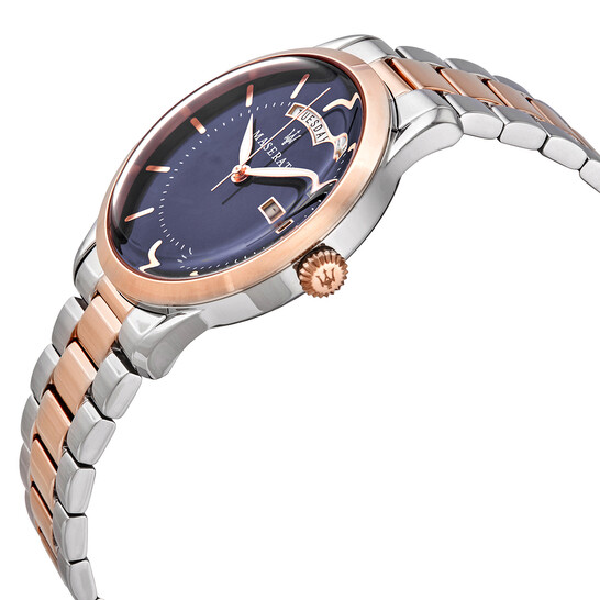 Maserati Tradizione White Dial Two Tone Stainless Steel Strap Watch For Men - R8873625001