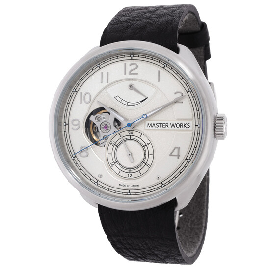 Master Works Mechanical Automatic White Dial Men's Watch