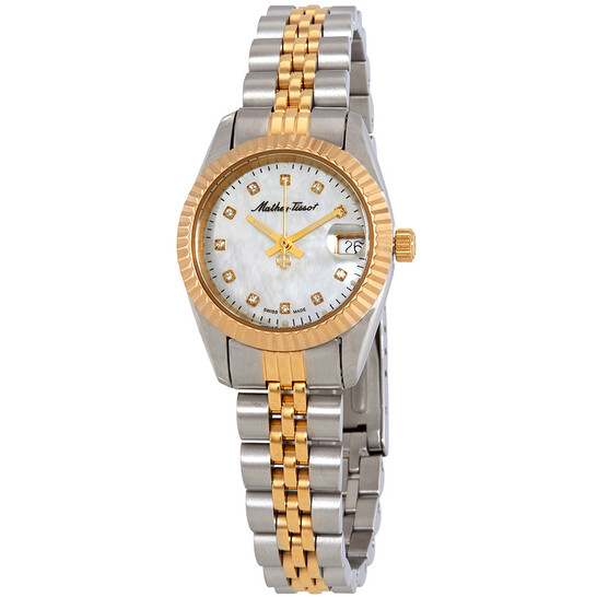 Mathey-Tissot Mathey II Quartz Crystal Mother of Pearl Dial Ladies
