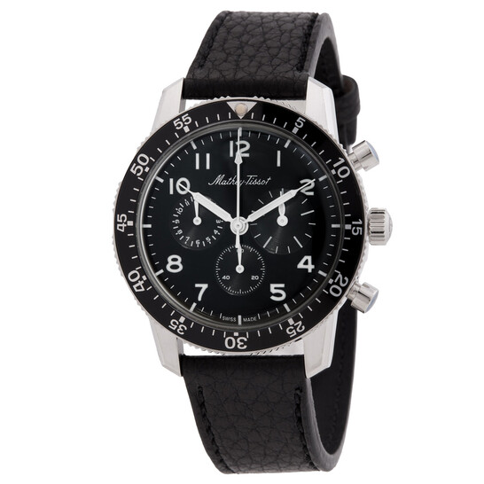 Mathey-Tissot 1968 Chronograph Automatic Black Dial Men's Watch