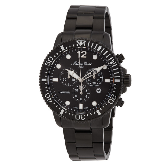 Mathey-Tissot Lagoon Chronograph Quartz Black Dial Men's Watch