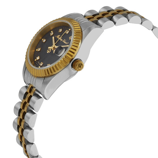 Mathey-Tissot Mathey II Quartz Crystal Black Dial Ladies Watch D710BN - 546x546 Image #2