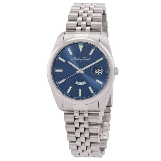 Mathey-Tissot Mathy Day-Date Quartz Blue Dial Men's Watch H510ABU