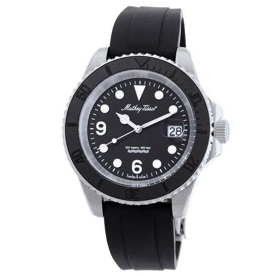 Mathey-Tissot Mathy Design Quartz Black Dial Men's Watch H909AN
