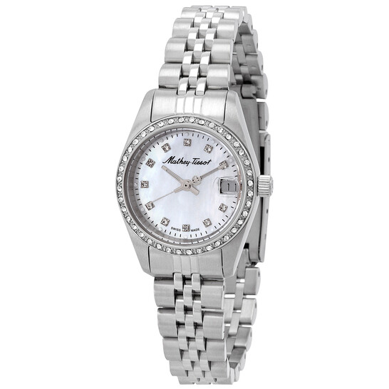 Mathey-Tissot Mathy IV Quartz Mother of Pearl Dial Ladies Watch