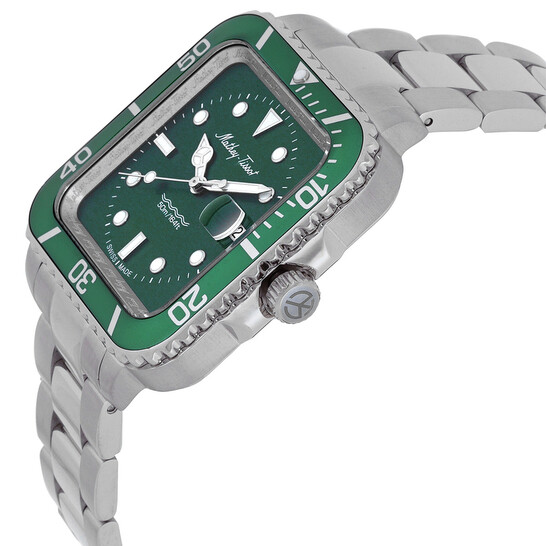 Mathey-Tissot Mathy Vintage Square Quartz Green Dial Men's Watch