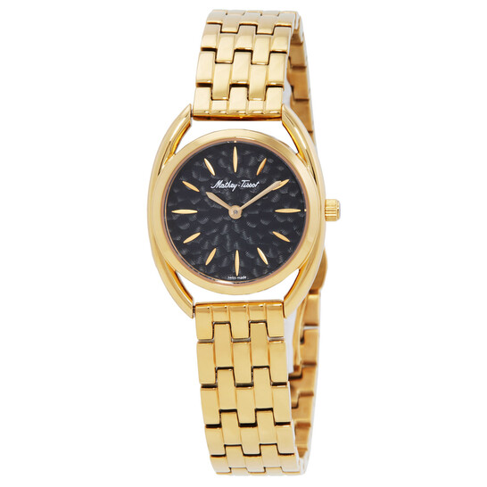 Mathey-Tissot Saphira Quartz Black Dial Ladies Watch D933PYN