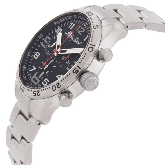 Mathey-Tissot Type 21 Titanium Chronograph Quartz Black Dial Men's