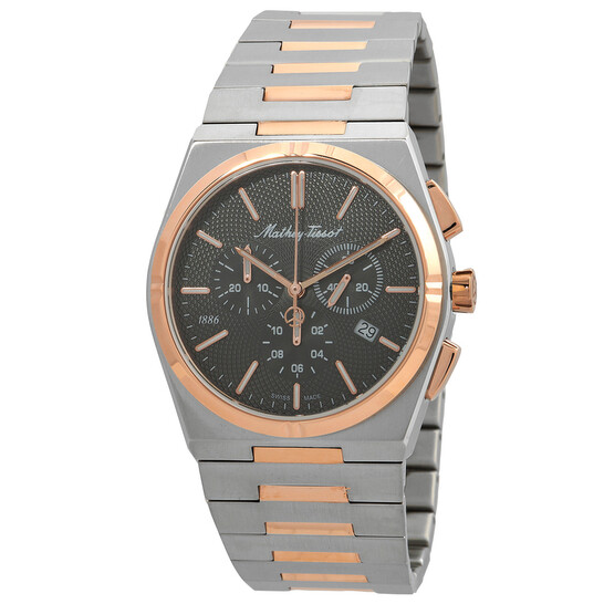 Mathey-Tissot Zeus Chronograph Quartz Black Dial Men's Watch