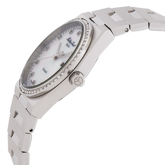 Mathey-Tissot Zeus Lady Diamond Quartz White Dial Watch D118SAI