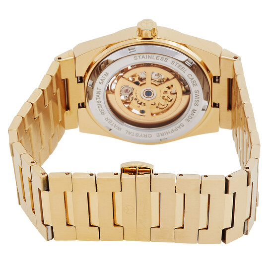 Mathey Tissot Swiss made ￼￼￼オートマチック腕時計￼ Mathey-Tissot Zeus Skeleton Automatic Champagne Dial Men's