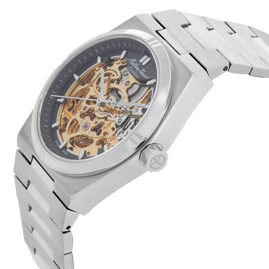 Mathey-Tissot Zeus Skeleton Automatic Grey Dial Men's Watch