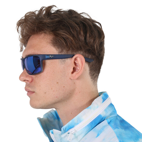 Maui Jim Alenuihaha Blue Hawaii Wrap Unisex Sunglasses B839