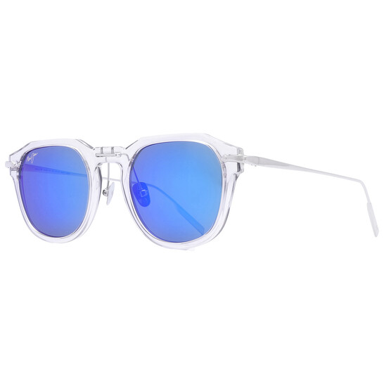 Maui Jim Alika Blue Hawaii Geometric Unisex Sunglasses B837-05 49