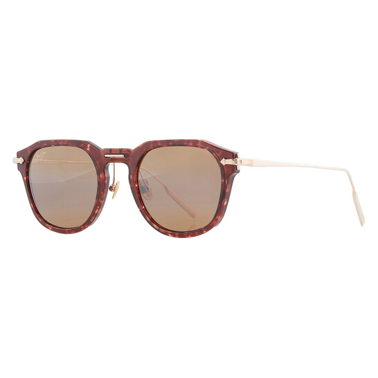Ｍaleca Maui Jim Alika HCL Bronze Square Unisex Sunglasses H837-10 49