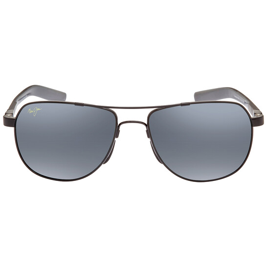Maui Jim Guardrails Nuetral Grey Pilot Unisex Sunglasses 327-02 58