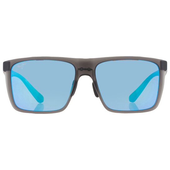 Maui Jim Honokalani Blue Hawaii Rectangular Men's Sunglasses B455