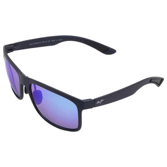 Maui Jim Huelo Blue Hawaii Rectangular Men's Sunglasses B449