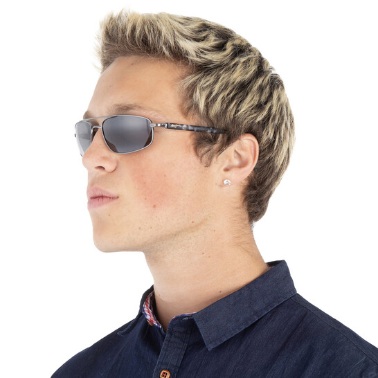 Maui Jim Kahuna Polarized Grey-Black Pilot Men's Sunglasses 162-02