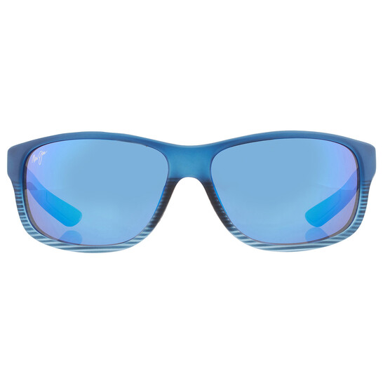 Maui Jim Kaiwi Channel Blue Hawaii Wrap Unisex Sunglasses B840-03S