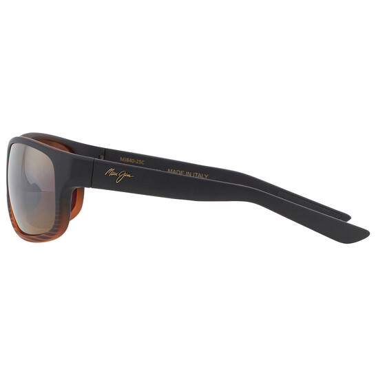 Maui Jim Kaiwi Channel HVL Bronze Wrap Unisex Sunglasses